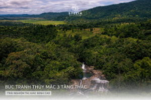 3. Bức tranh thủy mặc 3 tầng thác_ Trải nghiệm thị giác đỉnh cao