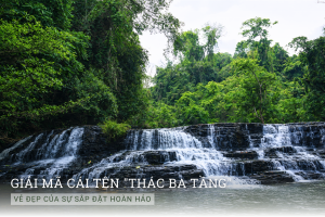 3. Giải mã cái tên "Thác Ba Tầng" - Vẻ đẹp của sự sắp đặt hoàn hảo