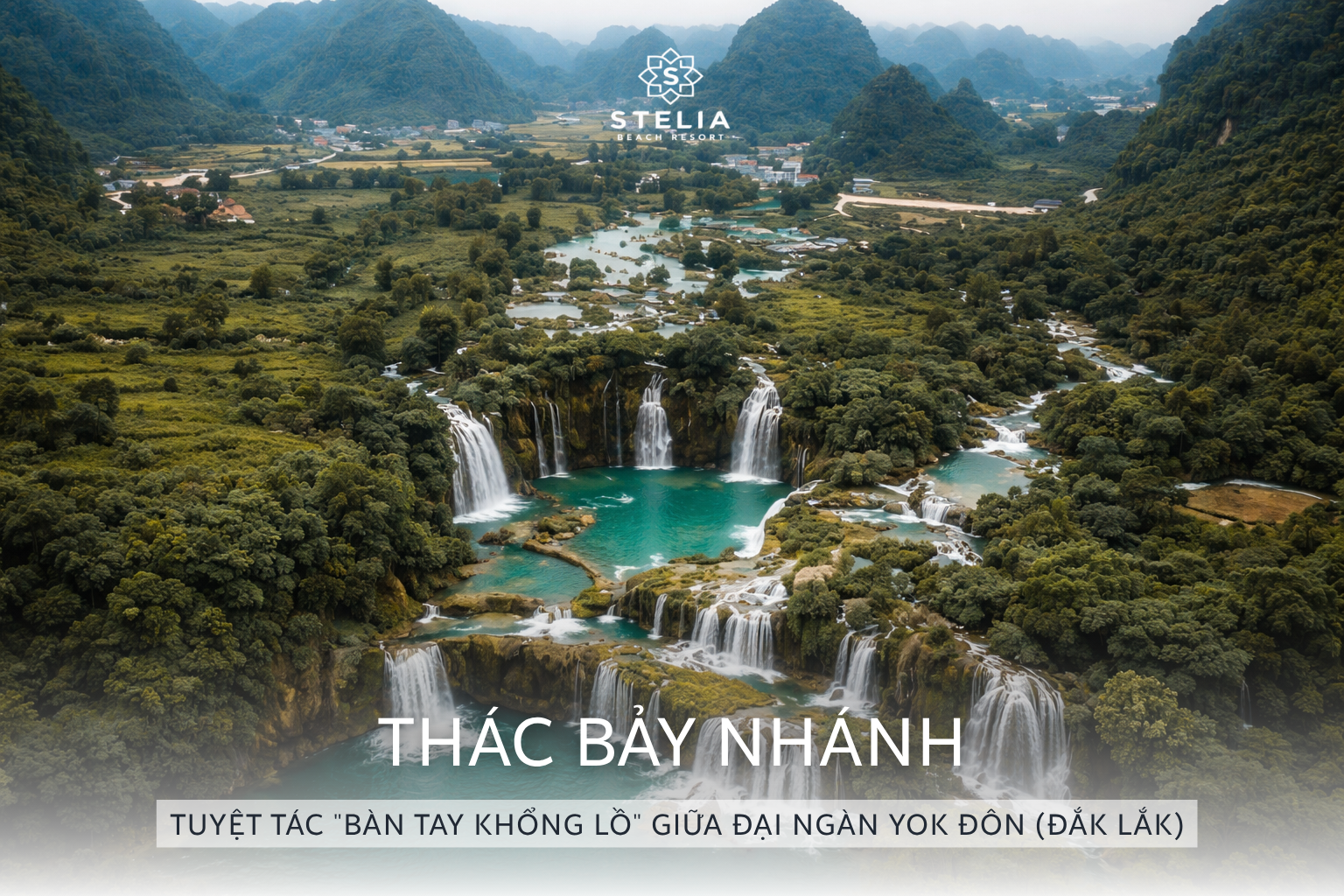 Review Thác Bảy Nhánh (Đắk Lắk)_ Tuyệt Tác _Bàn Tay Khổng Lồ_ Giữa Đại Ngàn Yok Đôn