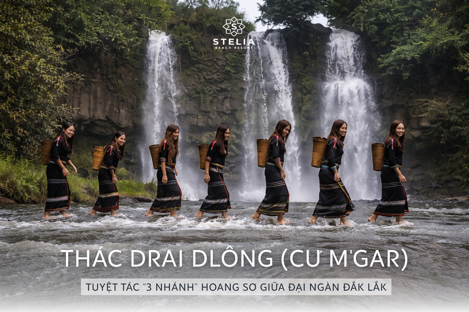 Thác Drai Dlông (Cư M'gar)_ Tuyệt Tác _3 Nhánh_ Hoang Sơ Giữa Đại Ngàn Đắk Lắk