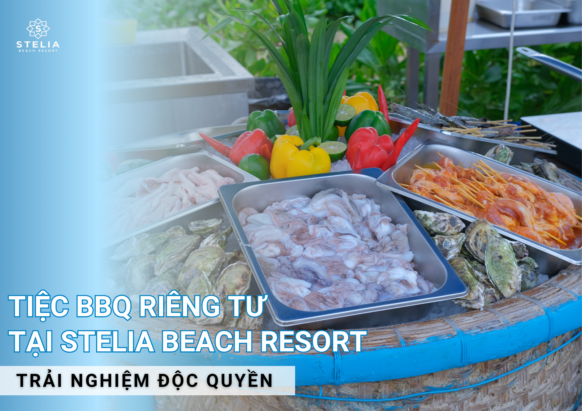 Tiệc BBQ bãi biển riêng tư Tuy Hòa_ Trải Nghiệm Độc Quyền Tại Stelia Beach Resort