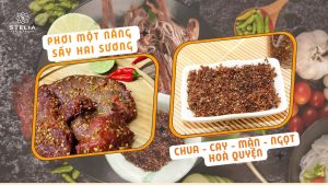 giải mã hương vị độc đáo của bò một nắng muối kiến